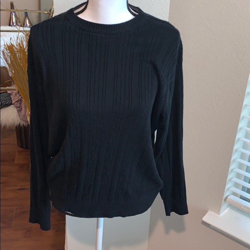 Oscar De La Renta Men's  Cable Knit Sweater